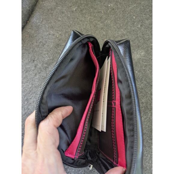 MARY KAY Girlfriend Makeup Cosmetic Black Bag Pouch Faux-Leather with Zipper - Picture 7 of 11